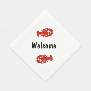 Lobster Welcome Napkin