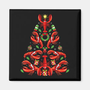 Lobster Xmas Decoration Santa Hat Lobster Christma Magnet