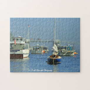 Lobsterboats DrawBridge Perkins Cove Jigsaw Puzzle