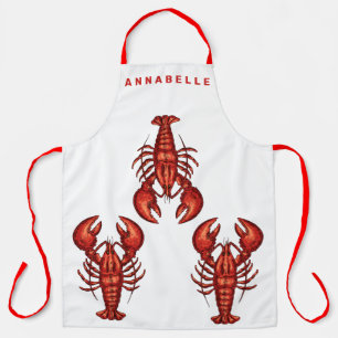 Lobsters Personalise Large Apron