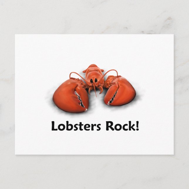 Lobsters Rock! Postcard (Front)
