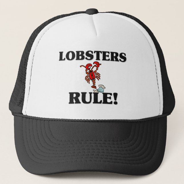 LOBSTERS Rule! Trucker Hat (Front)