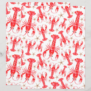 Lobsters Scrapbook Paper