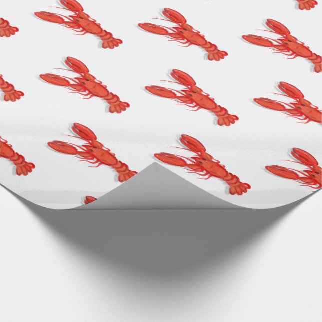 Lobsters Wrapping Paper (Corner)