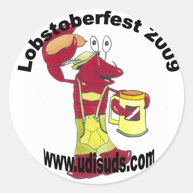 lobstoberfest sticker (Front)