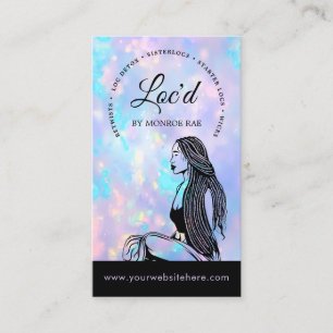 Loc Stylist Beauty Salon Opal Loctitian Hair Salon Business Card