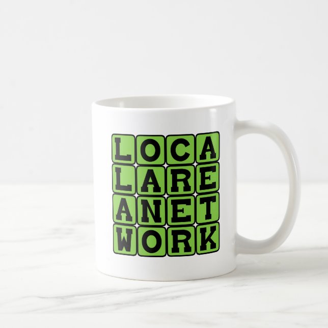 Local Area Network, LAN Networking Coffee Mug (Right)