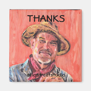 Local Artist, Thanks, edit text Magnet