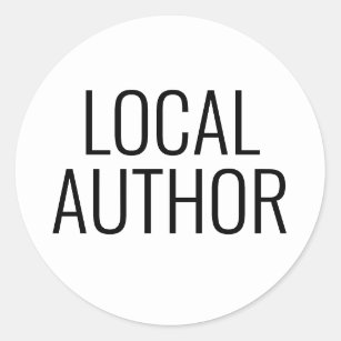 LOCAL AUTHOR Sticker for books