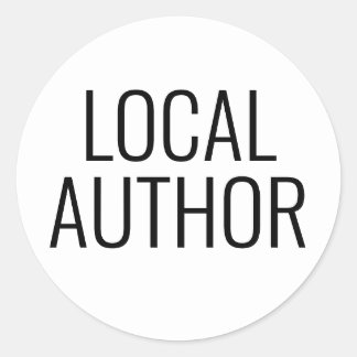LOCAL AUTHOR Sticker for books