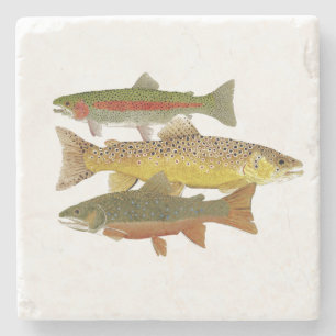 Local Beauties- Trout Stone Coaster