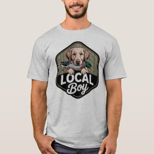 Local Boy Hunting Dog Southern Country- Labrador T-Shirt