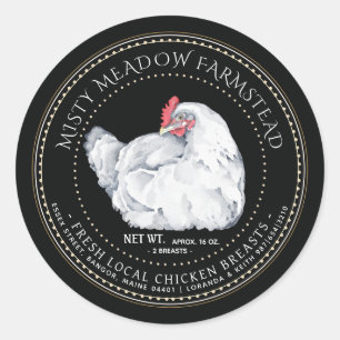 Local Chicken Parts Label Hen Farmer's Market