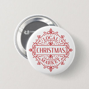 Local Christmas market 6 Cm Round Badge