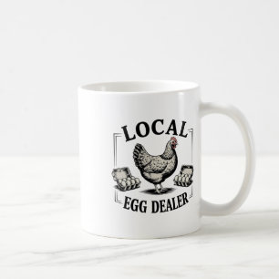Local Egg Dealer Retro Chicken Funny Farmer Easter Coffee Mug