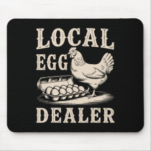 Local Egg Dealer Retro Chicken Funny Farmer Easter Mouse Pad
