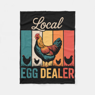 Local Egg Dealer Roster Easter Funny Chicken Farme Fleece Blanket