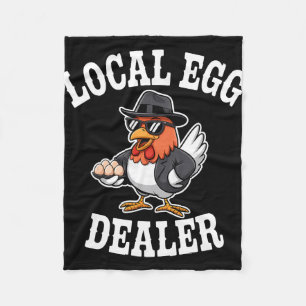 Local Egg Dealer Roster Easter Funny Chicken Farme Fleece Blanket