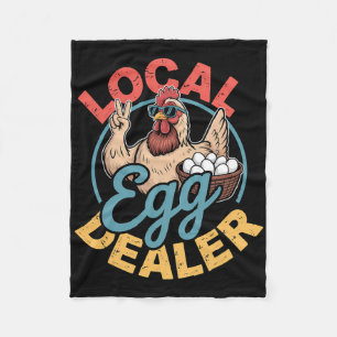 Local Egg Dealer Roster Easter Funny Chicken Farme Fleece Blanket