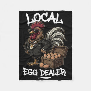 Local Egg Dealer Roster Easter Funny Chicken Farme Fleece Blanket