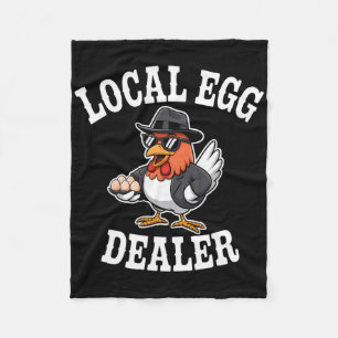 Local Egg Dealer Roster Easter Funny Chicken Farme Fleece Blanket