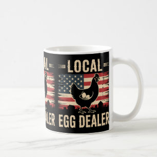 Local Egg Dealer Roster Farmer Funny Chicken Easte Coffee Mug