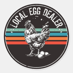 Local Farm Fresh Eggs Classic Round Sticker