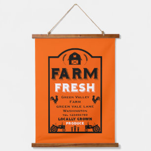 Local Farm Produce Marketing Hanging Tapestry