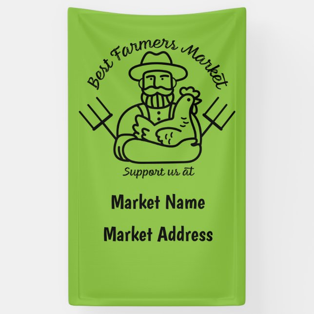 Local farmers Market  Banner (Vertical)