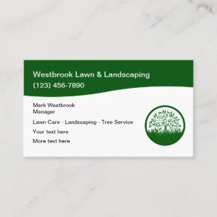 Local Lawn And Landscaping Tree Service Business Card