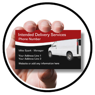 Local Neighbourhood Delivery Truck Van Business Card