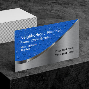 Local Neighbourhood Plumber Business Card