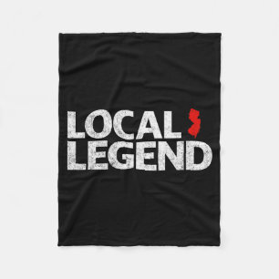 Local New Jersey Legend - Funny Sarcastic New Jers Fleece Blanket