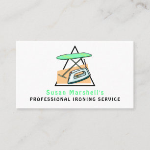 Local Professional Ironing Service Business Card