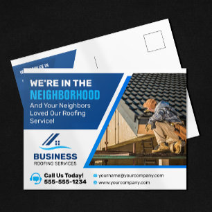 Local Roofing Repair, Re-Roofing, Gutter Service Postcard