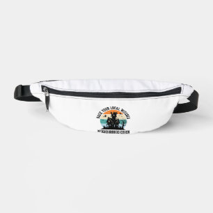 Local Witch Halloween Haunted House Retro Art Bum Bags