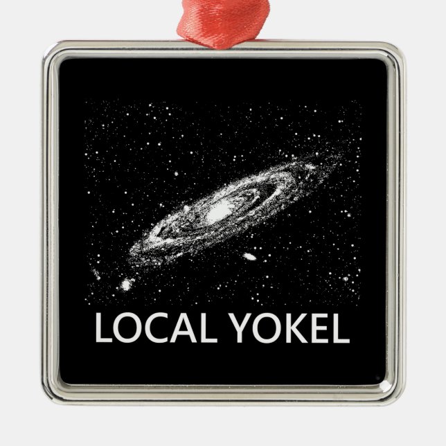 Local Yokel Metal Ornament (Front)