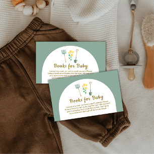 Locally Floral Gardening Books For Baby Shower Enclosure Card