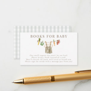 Locally Glow Farmers Market Books For Baby Shower Enclosure Card