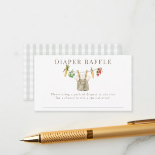 Locally Glow Farmers Market Diaper Raffle Enclosure Card