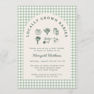 Locally Grown Babies Shower Harvest Invitation