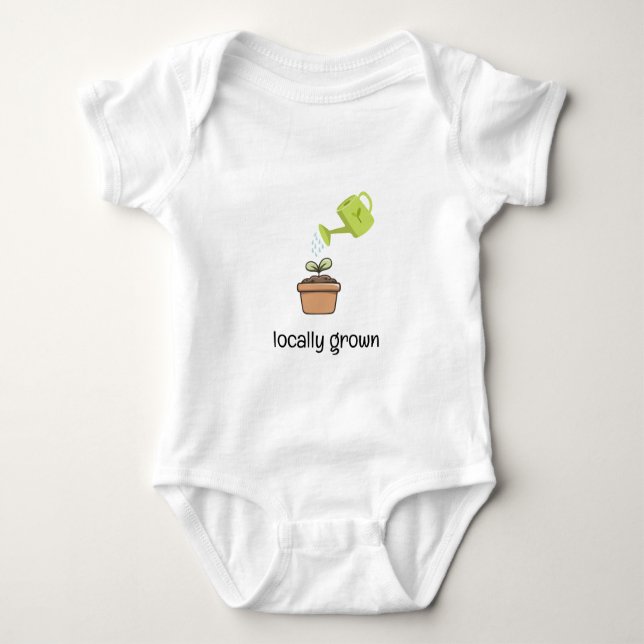 Locally Grown  Baby Bodysuit (Front)