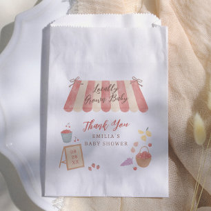 Locally Grown Baby Cute Baby Shower Thank You Favour Bag