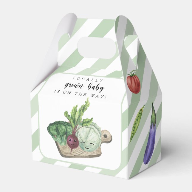 Locally Grown Baby Farmers Market Baby Shower Favour Box (Front Side)