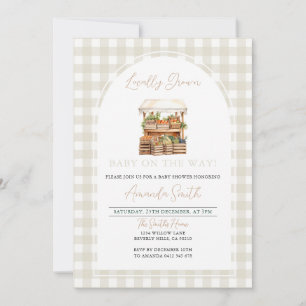 Locally Grown Baby Farmer's Market Baby Shower Invitation