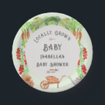 Locally Grown Baby , Farmer's Market  Baby Shower  Paper Plate<br><div class="desc">"Introducing 'Locally Grown Baby, ' a charming Farmer's Market Baby Shower stationery collection. Celebrate the joy of new beginnings with rustic designs inspired by fresh produce and countryside charm. Our templates offer matching invitations, thank you cards, and more, cultivating a wholesome atmosphere for welcoming the newest addition to the harvest."...</div>