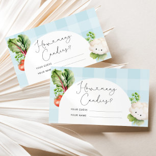 Locally grown baby how many candies in the jar enclosure card