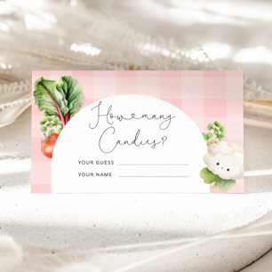 Locally grown baby how many candies in the jar enclosure card