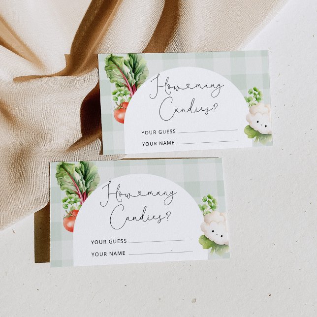 Locally grown baby how many candies in the jar enclosure card (Creator Uploaded)