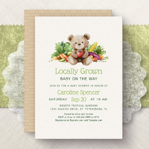 Locally Grown Baby On The Way Shower Invitation